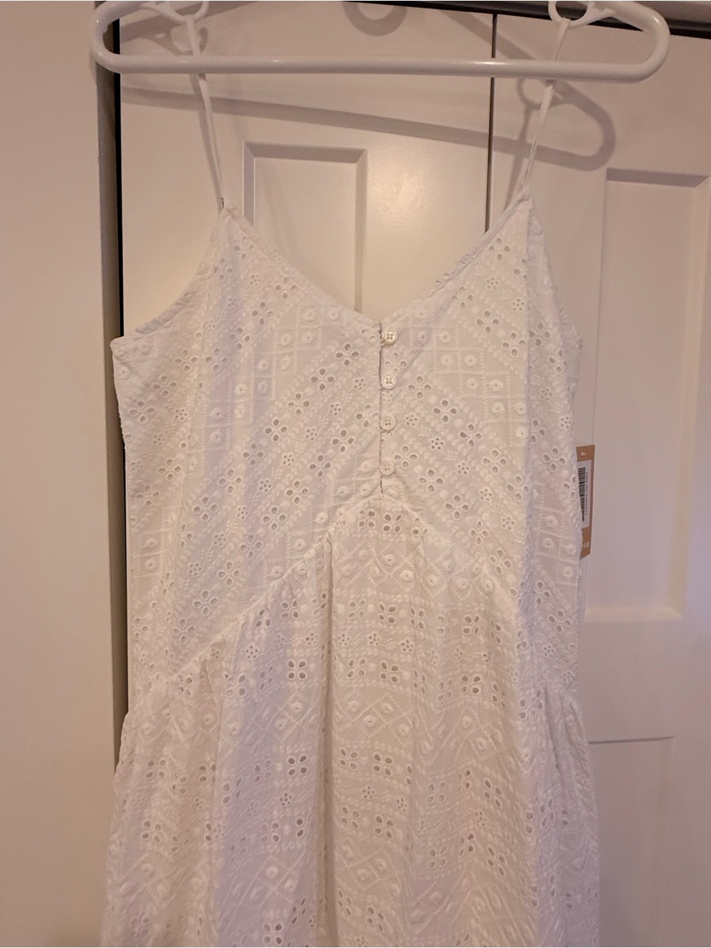 Rebellion White Eyelet Tiered Maxi Dress - Picture 8 of 14
